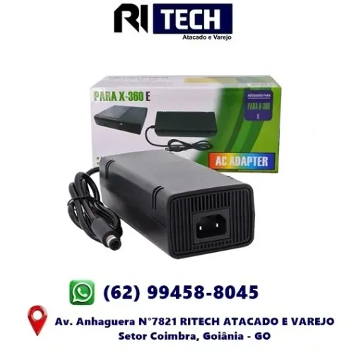 Fonte Xbox 360 Super Slim 1 Pino Compativel Bivolt 110-220v
