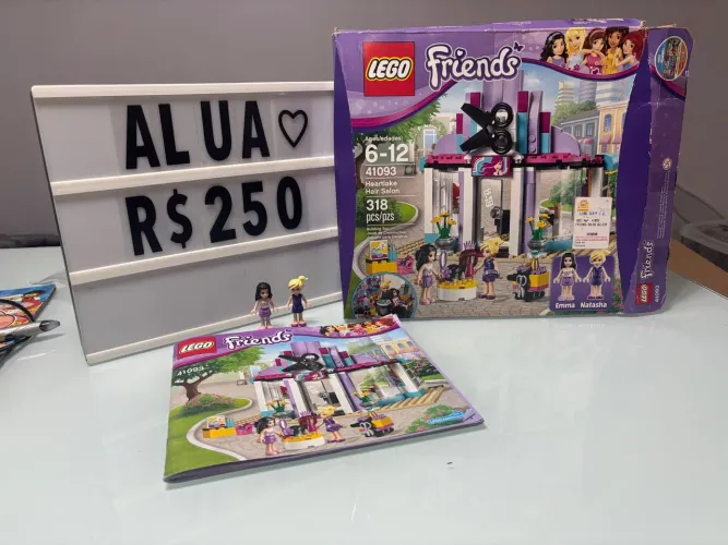 ALua Brinquedos LEGO Friends Heartlake Hair Salon 41093 completo