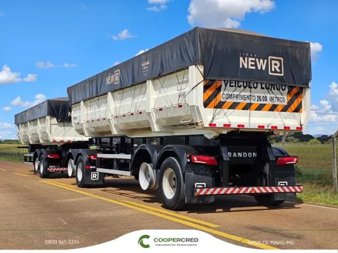 Carreta Randon Rodocaçamba 2023/2024 New R Sem Pneus Dolly Esférico