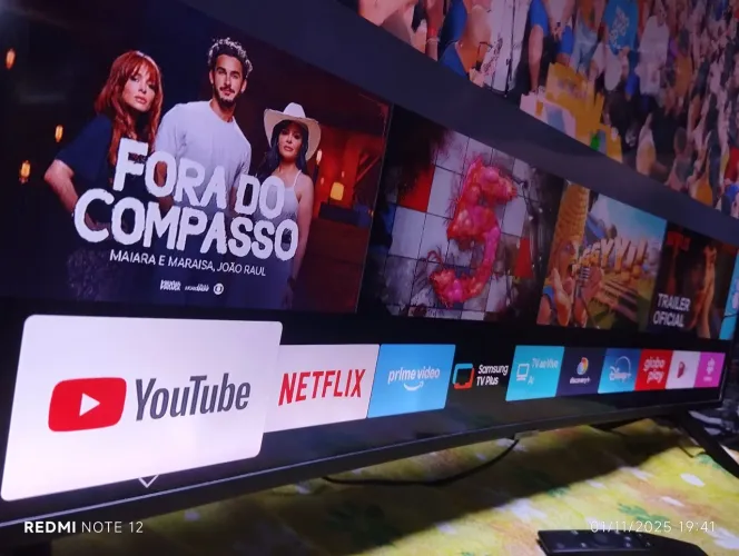 Tv Curvada smart Samsung 55 polegadas 4K UltraHD 