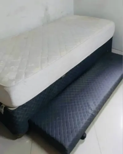 cama box de solteiro com cama auxiliar embutida e baú 