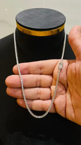Corrente Riviera com Diamantes