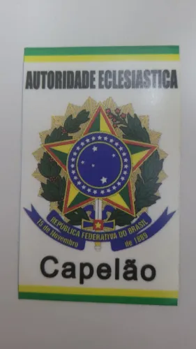 Adesivo autoridade eclesiástica capelão