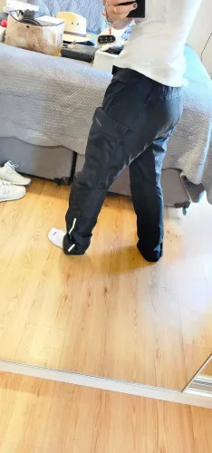 Calça moto fem Revit preta tam 38