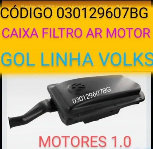 Caixa do Filtro de Ar do Motor Gol Volks Motores 1.0 G3 e G4