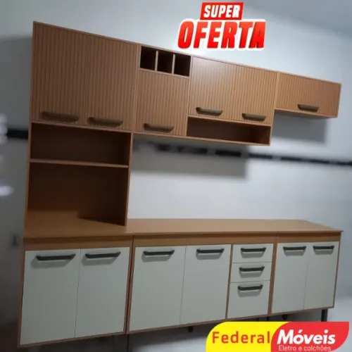 Armário de Cozinha Ripada 3D NOS CHAME NO WHATSAPP