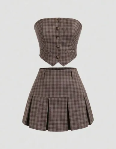 Vendo conjunto de saia e cropped