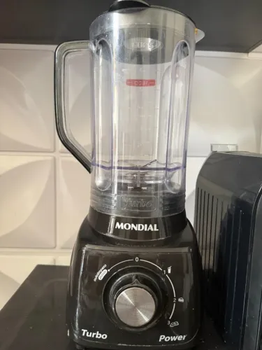 Liquidificador Mondial Turbo Power 3 Velocidades - Preto (Pouco Uso)