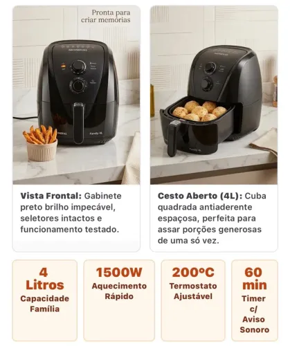 AIR FRYER MONDIAL FAMILY 4L