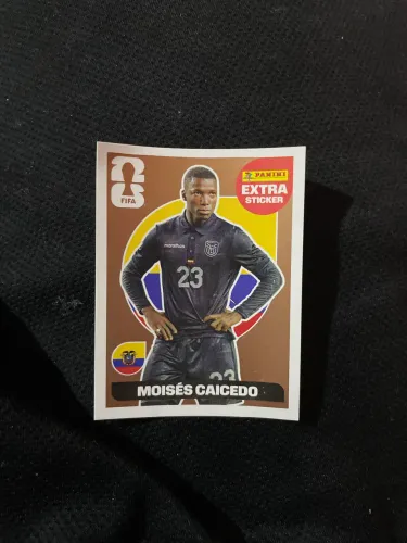 Moisés Caicedo bronze sticker copa do mundo 2026 panini