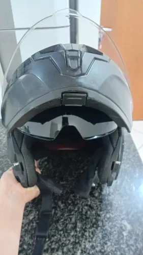Capacete Race Tech Sector Monocolor preto fosco