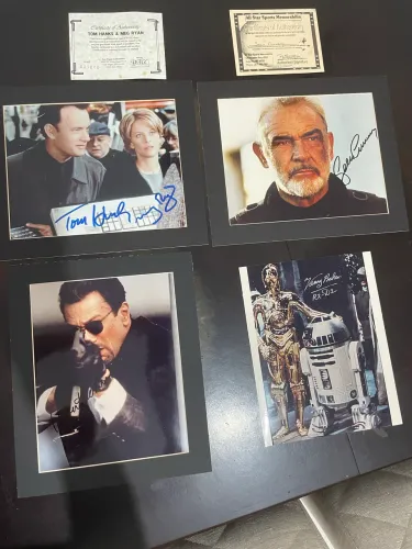 Fotos autografadas algumas com Certificado de Autenticidade todas do mesmo TAM 25x20