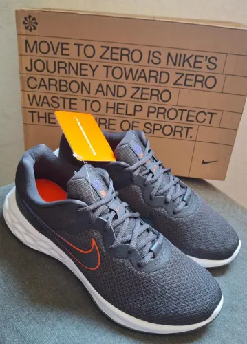 Tênis Nike Original Revolution 6 Next Nature - Chumbo+Laranja Tam: 41