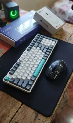 Kit Gamer Machenike K500 Mechanical & Mouse Wireless Attack Shark PAW-3395