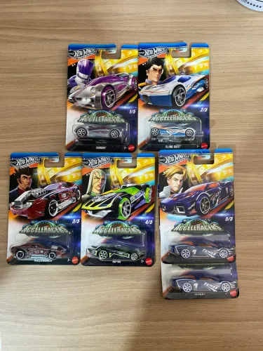 Hotwheels Acceleracers Silver Séries set completo com 2 reverbs