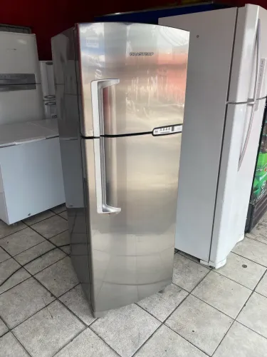 Geladeira Duplex Frost Free Inox 354L 110V Brastemp Clean 