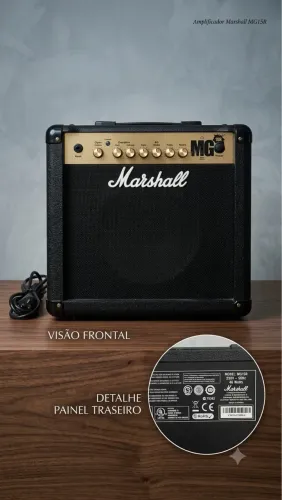 Amplificador Marshall MG15r (Gold)
