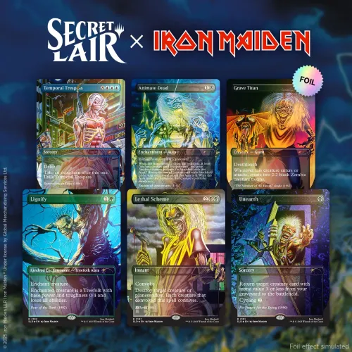 Secret Lair Iron Maiden Album Art Foil Selado Magic The Gathering 