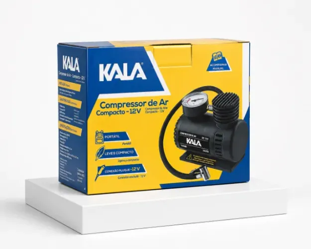 Compressor de Ar, 12V Portátil