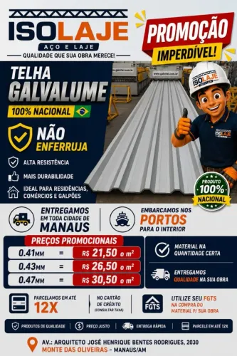 TELHAS GALVALUME