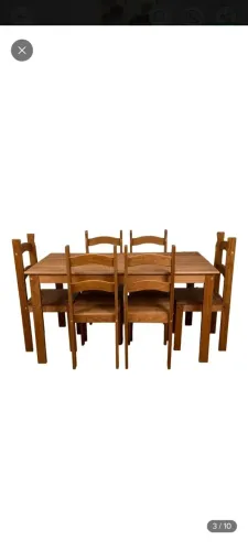 Jogo Mesa De Jantar Com 6 ou 4 Cadeiras Madeira Maciça