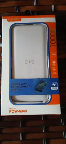 Carregador portátil portátil Indução Power bank Inova 10000mAh 