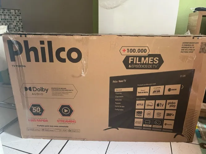 Embalagem pra tv 58 polegadas/caixa