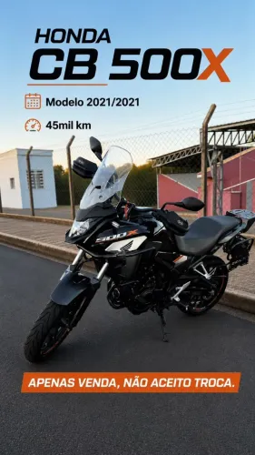 Honda CB 500X 2021/2021 - 41.000 km - Muito conservada
