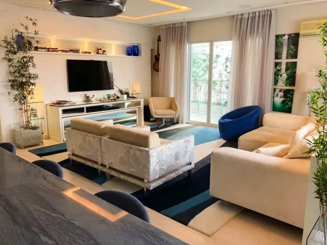 Apartamento alto padrão mobiliado na Vila Nova Conceição com 150m² e 3 vagas
