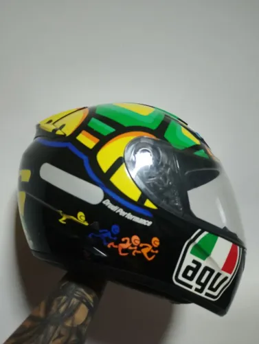 Capacete AGV Tartaruga Valentino Rossi - Tamanho 56