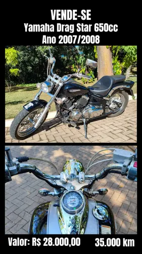 Yamaha Drag Star 650 R$ 28.000,00