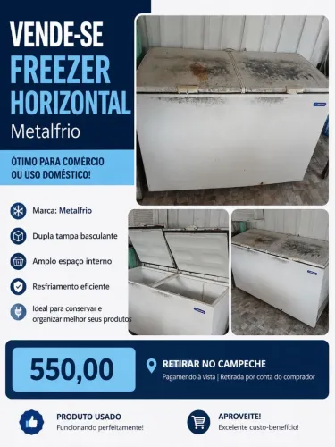 Freezer horizontal