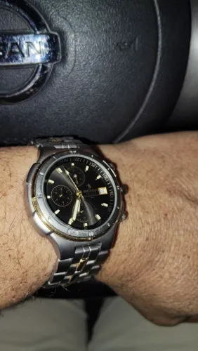 Relógio Seculus stylo Titanium cronógrafo