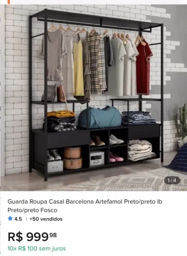 GUARDA ROUPA - ESTILO ARARA