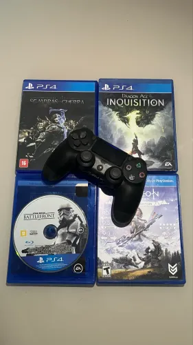 CONTROLE PS4/JOGOS