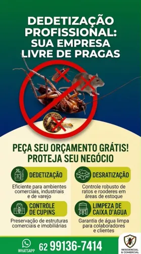 Serviço de dedetização para sua empresa 
