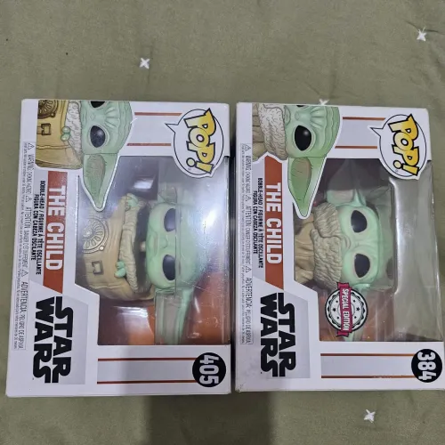 Lote 2 Funko Pop Grogu / Baby Yoda (Com Caixa Original) - Star Wars