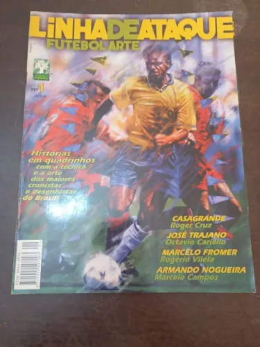 Revista Linha De Ataque Futebol Arte 1 Abril Comics Copa 98