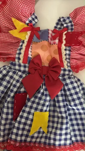 vestido de matuta 1 ano usado só 1x