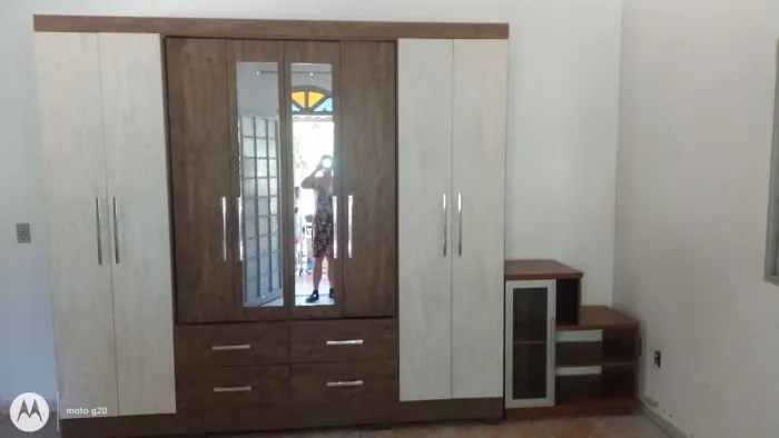Guarda roupa 2,40 com comoda usado