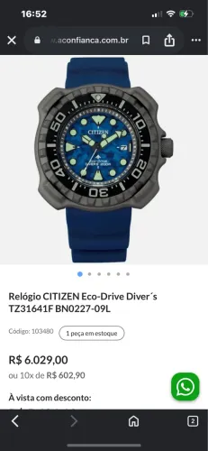 Citizen muito novo relógio original a prova d?água.