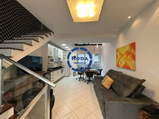 Loft no coração de Gonzaga, duplex com 01 quarto