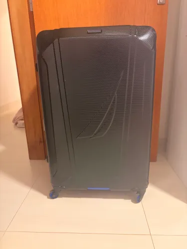 Mala De Viagem Expansível Náutica Original Preto C Azul Eua tamanho G
