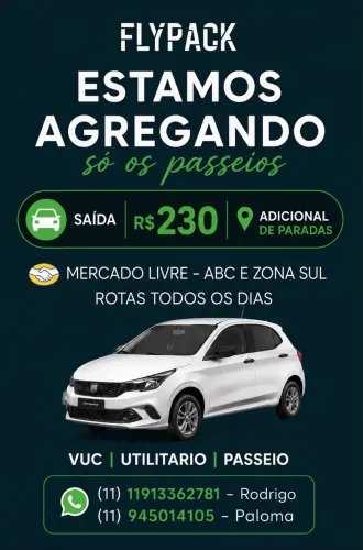 Agregando veículo de passeio a partir 2007