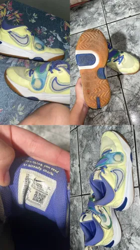 tênis nike team hustle d11 SE ?luminous green / ultramarine"