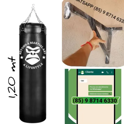 Saco de pancadas e boxe gorilla e suporte de parede. Entrega Grátis 