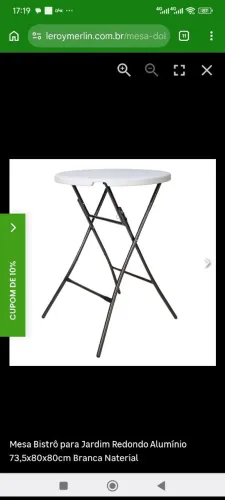 Mesa Dobrável Bistrô