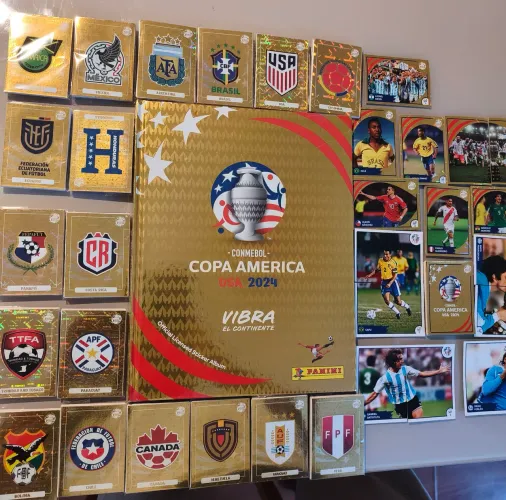 Álbum copa América 2024 completo figurinhas soltas