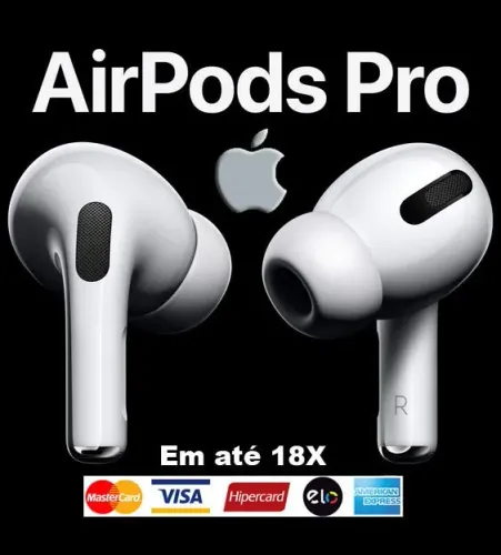 Headphone s/ Fio Apple AirPods Pro Original, Bluetooth, Novíssimo, Caixa, Nota, Garantia