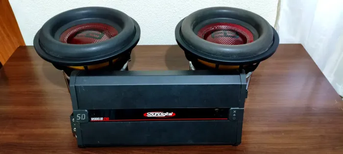 Combo Sub FB Audio Neodimio 12 NOVOS + Soundigital 12k